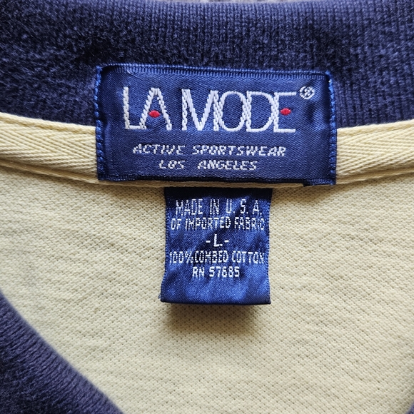 Vintage Mens La Mode "Bell Canadian Open" golf polo shirt. Large. Made in 🇺🇸 - Picture 3 of 7